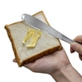 thumbnail image 3 of Stainless Steel Butter Knife 3-In-1 Sharp Bright Finish Spreader for Cutting Cheese Beef Tallow Cake, 3 of 8