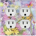 thumbnail image 1 of Metal Light Switch Plate Cover Classy Spring Floral Fields Sky Art FLW112, 1 of 13