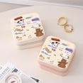 thumbnail image 3 of New 2025 Mini Cute Cartoon Jewelry Box, Pu Leather Travel Jewelry Case Storage Box, for Rings Earrings Necklace, 3 of 5