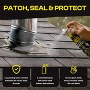 Alien Waterproof Sealant Spray Black Caulk 14 oz Liquid Rubber Seal Insulate for Indoor Outdoor