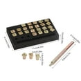 thumbnail image 1 of 6mm Metal Letters Punch Tool For DIY Leather Crafting Alphabet Stamper Craft Die Tool, 1 of 8