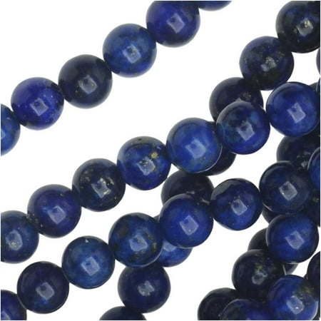 - Dakota Stones Gemstone Beads, Lapis Lazuli, Round 6mm, 8 Inch Strand
