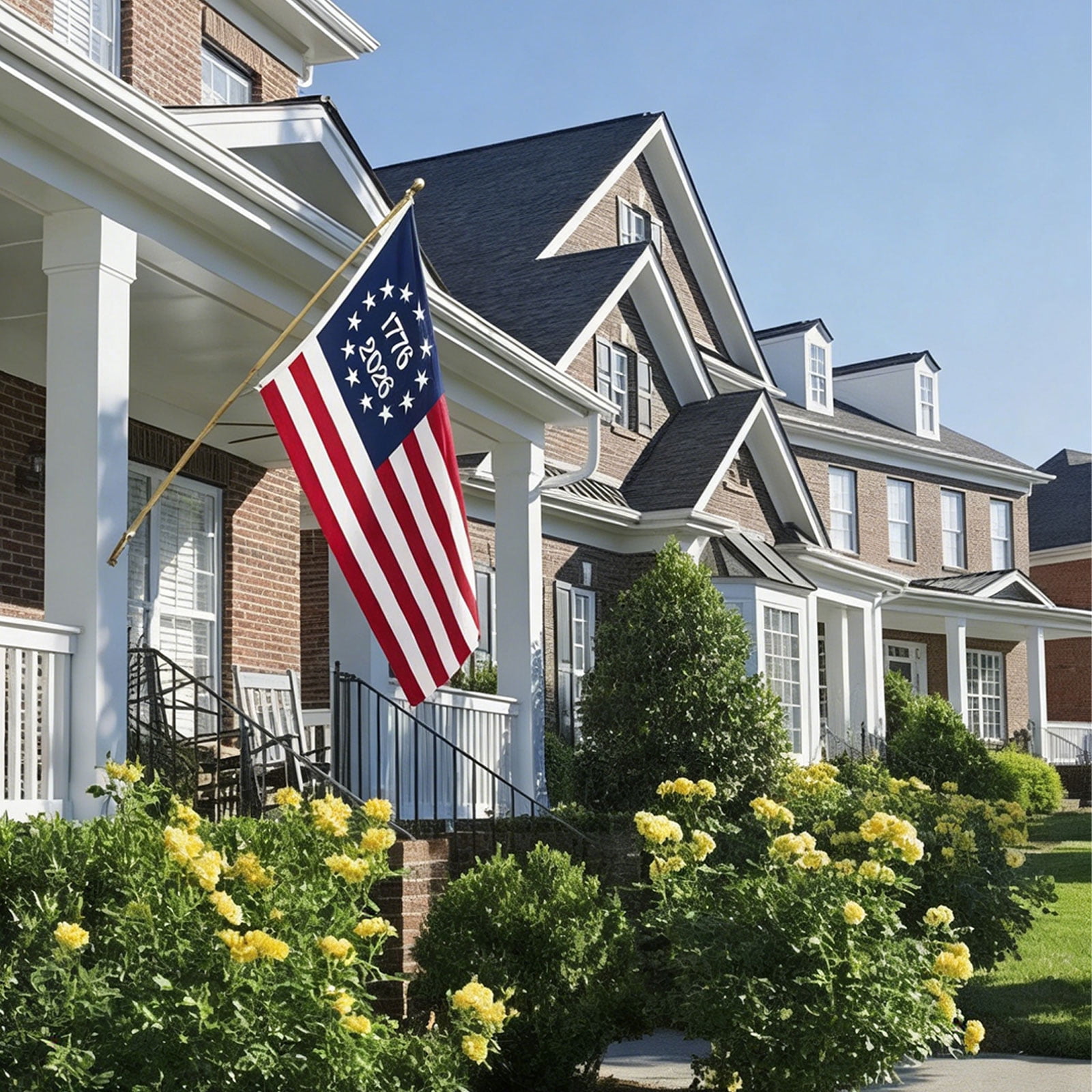 2026 Bradford Bennington 250th Anniversary USA Flag 3x5 Ft Outdoor - Heavy Duty Embroidered Betsy Ross 13 Colonies Flag with 2 Brass Grommets, 1776 American Patriotic Flag