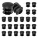 thumbnail image 1 of 50 Paquete Tapón de Plástico Redondo OD 11/20" Insertos de Tubo para Muebles Tapón de Agujero para Tubos/ Inserto de Deslizamiento para Poste de Tubo/Mesa/Pata de Silla/Tubería de Metal/Cerca [Negro], 1 of 6