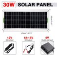 thumbnail image 4 of Kit De Sistema De Paneles Monocristalinos Kit De Paneles Solares Kit De Inversor Solar Portátil Ligero Para Barcos Coches Moyic EL016651-03, 4 of 5