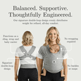 thumbnail image 4 of Baby K’tan Original Baby Wrap Carrier Infant and Child Sling Pre Wrapped Holder for Babywearing  No wrapping, Carry Newborn up to 35 lbs. EGGPLANT| SIZE: LARGE| WOMEN SIZE : 16-20 | SEE SIZE CHART, 4 of 8