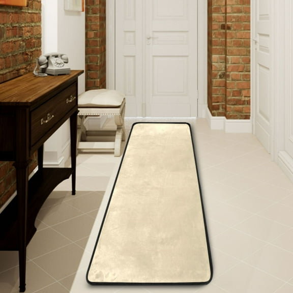 Ryvnso Beige Hallway Runner Rugs Floor Carpet Non Slip Entryway Mat 2' x 6'