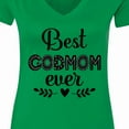 thumbnail image 4 of Inktastic Godmother Best Godmom Ever Women's V-Neck T-Shirt, 4 of 5