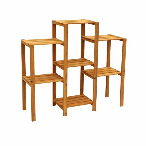 Leisure Season 7-Tier Plant Stand, Medium Brown by Tradeworks Group LTD