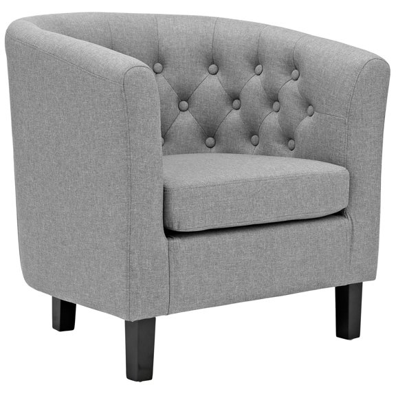 Modern Contemporary Urban Design Living Lounge Room Armchair, Grey Gray, Fabric