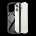 thumbnail image 2 of Allytechgroup iPhone 16 Pro Max Case Clear, Slim Fit Acrylic Transparent Shockproof Not-Yellowing Bumper Minimalist Phone Case for Apple iPhone 16 Pro Max, Black, 2 of 6
