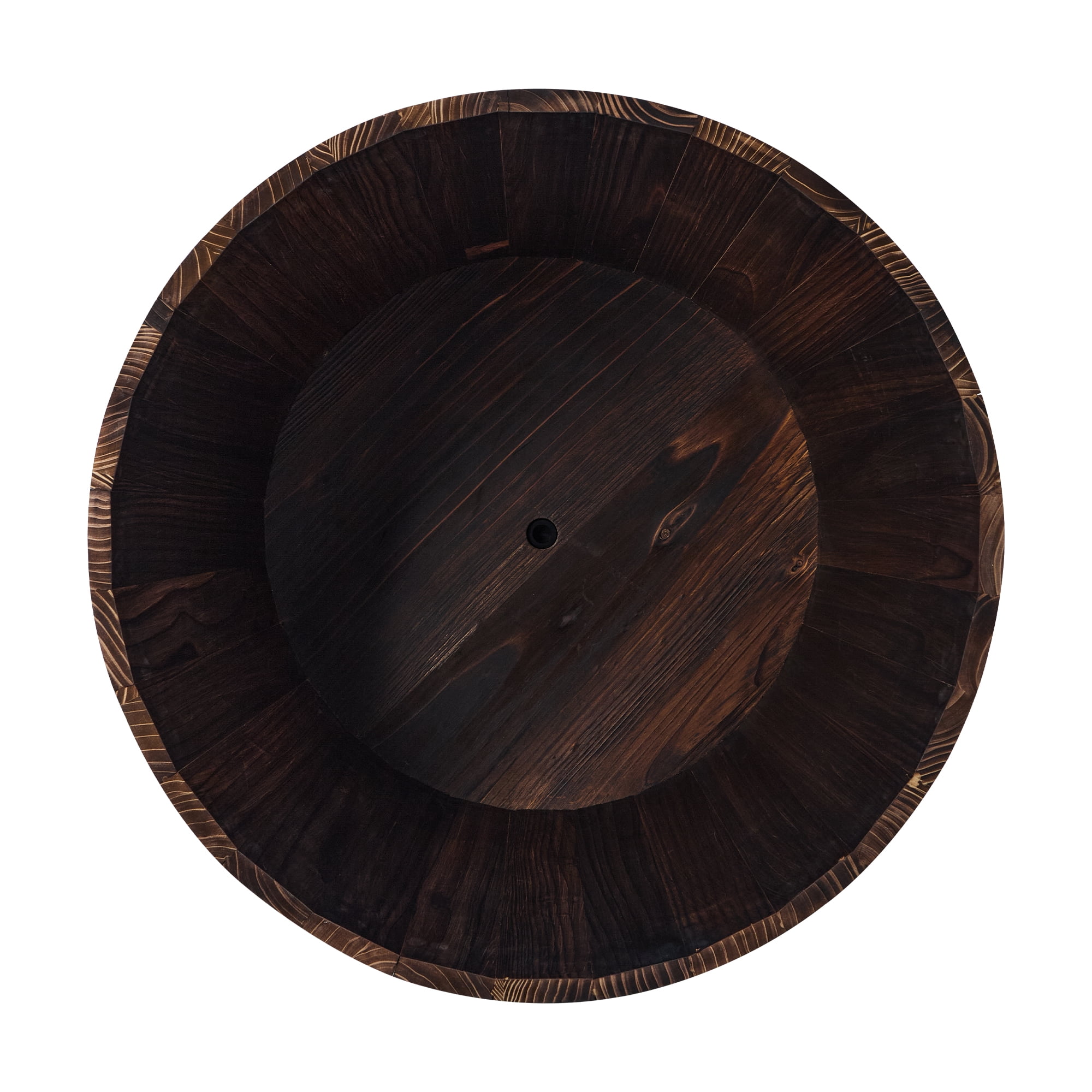 Better Homes & Gardens 26 in Wood Whiskey Barrel Planter