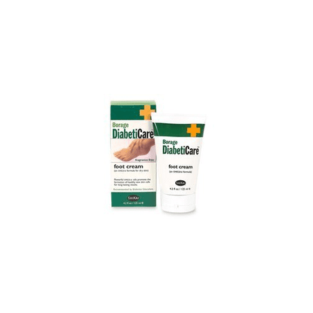 Shikai Boorage Diabetice Care Foot Cream Omega-6 Formula Dry Skin, 4.2 Oz, 6-Pack