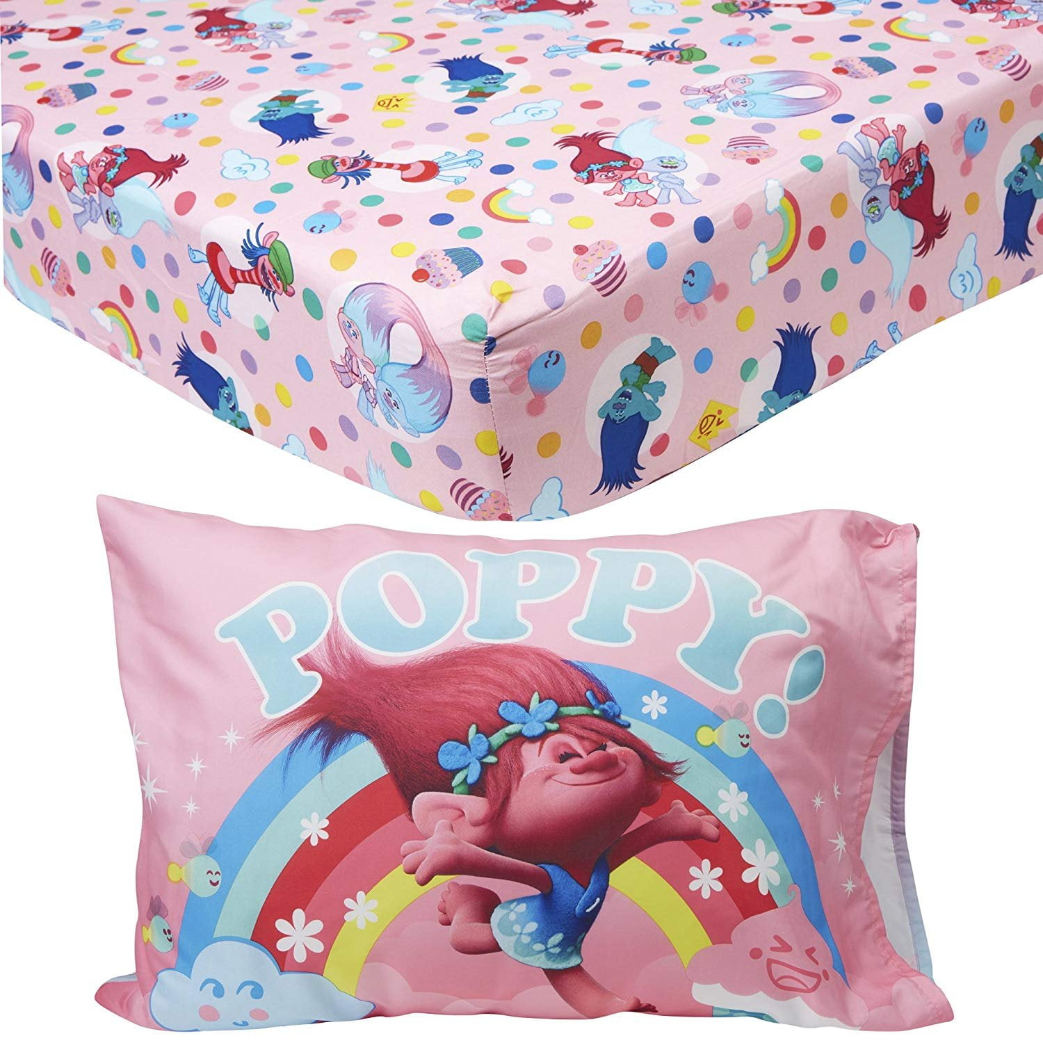 trolls crib sheets