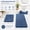 Blue, variant on Moss Green Bathroom Rugs Set 2 Piece, Soft Absorbent Microfiber Bath Mat, Non Slip Quick Dry Plush Shaggy Rugs for Tub and Shower, 16x24 Inches