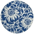 thumbnail image 2 of Addison Rugs Chantille Indoor/Outdoor Transitional Floral Navy Washable Round Rug, 8' x 8', 2 of 6