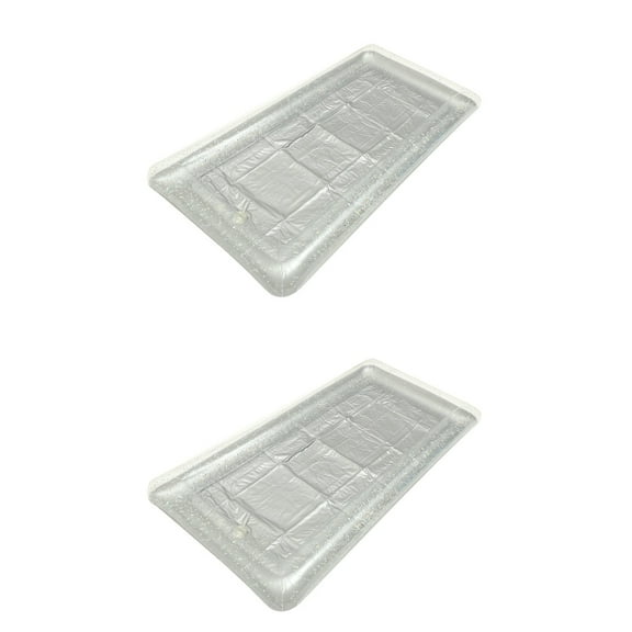 Raindrops 2pcs Inflatable Ice Serving Tray Buffet Food Cooler Salad Food Drinks Cooler Tray for Party Picnic Camping Pool