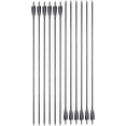 thumbnail image 3 of 12 Pcs 34 Inches Archery Carbon Arrows Spine 500 Practice Hunting  with Turkey Feather and Removable Tips, 3 of 3