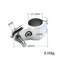 thumbnail image 2 of 2 Pcs Boat Bimini Top Fitting Hinged Jaw Slide Marine Rail Mount Hardware, 2 of 7