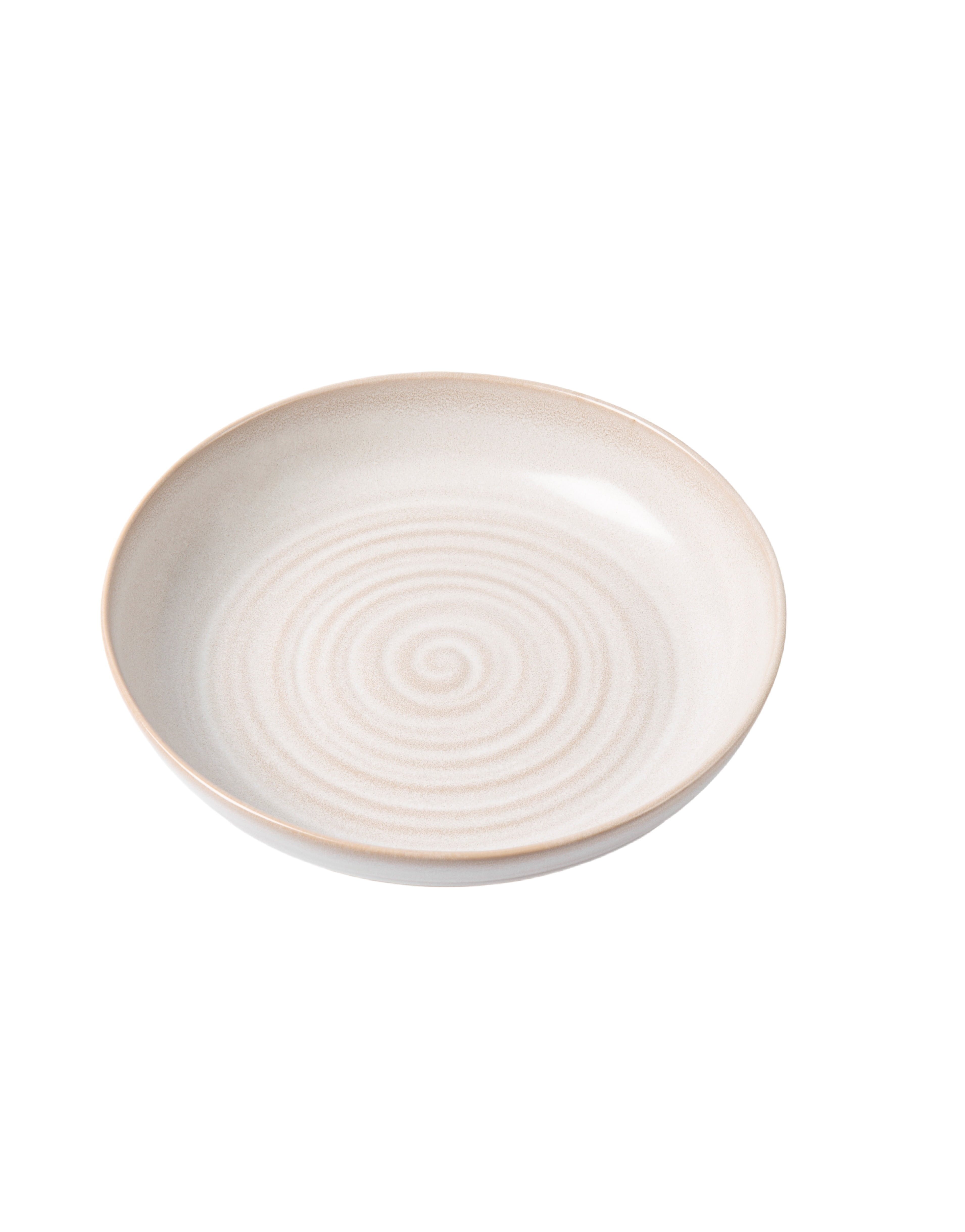 (2 pack) Better Homes & Gardens-Collins Cream Stoneware Round Dinner Bowl