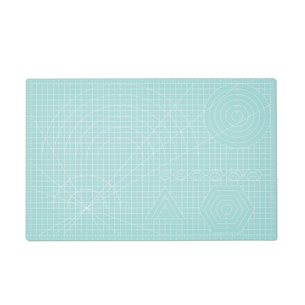 Tapete de corte A3, tabla de cortar antideslizante de doble cara de Pvc, almohadilla de corte, herramienta de bricolaje con líneas de cuadrícula transparentes, ángulos para coser tela, arte de colección de recortes, tarjeta artesanal ShuxiuWang 8390612204425