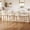 4pcs Beige Seat +Wood-Grain Metal Leg, variant on 4 Pcs Ergonomic Bar Stools, Mid Century Contemporary Counter Height Chairs, Beige Linen Cushion & Wood-Grain Metal Legs, Space-Saving Accent Chairs for Indoor Use