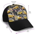 thumbnail image 2 of Naloa Excavator At Work Adult adjustable Print Baseball Hat, Patchwork curved brim baseball capfor Men and Women, One Size, 2 of 5