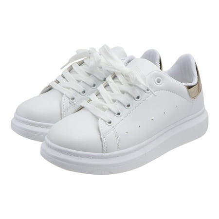 

1 Pair Thick Sole Sports Shoes Casual Board Shoes Student Heighten Running Shoes