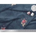 thumbnail image 2 of Soimoi Rayon Fabric Texture,Leaves & Rose Flower Decor Fabric Printed Yard 42 Inch Wide, 2 of 3