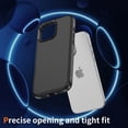thumbnail image 4 of Allytechgroup Carbon Fiber Case for iPhone 14 Pro Max, Slim Lightweight Magnetic Back Cover Support Wireless Charging Non-Slip Shockproof Anti-Scratch for iPhone 14 Pro Max Women Men, Black, 4 of 9