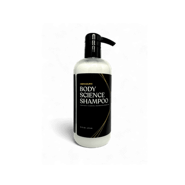 Body Science Shampoo - Botanical Cleanser for Hair, Scalp & Skin with Aloe, Avocado, Shea & Chamomile - 16 Fl Oz (Pack of 1)