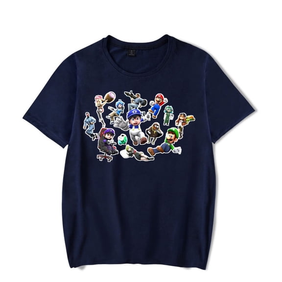 SMG4 Merch T-shirt Unisex Comfortable Round Neck Short Sleeved Top