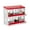 red, variant on 6 Hole Chicken Nesting Box - Galvanized Steel Roll Out Egg Collection with Vented Design | Rustproof Laying Box for Hens | Poultry Coop Accessories for Egg Layers