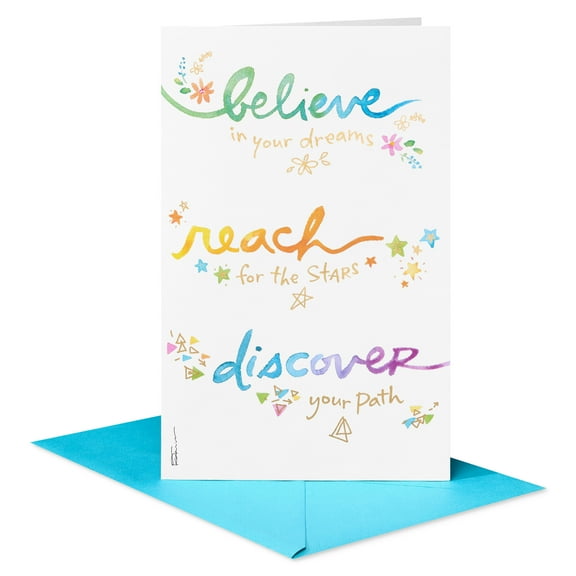 American Greetings Graduation Card for Her (Believe and Achieve)