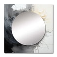 thumbnail image 2 of Designart "Contrasting euphony II" Abstract Beige Large Square Mirror - Square Bedroom Mirror Printed Wall Decor - Transitional Square Printed Wall Mirror Art, 2 of 5