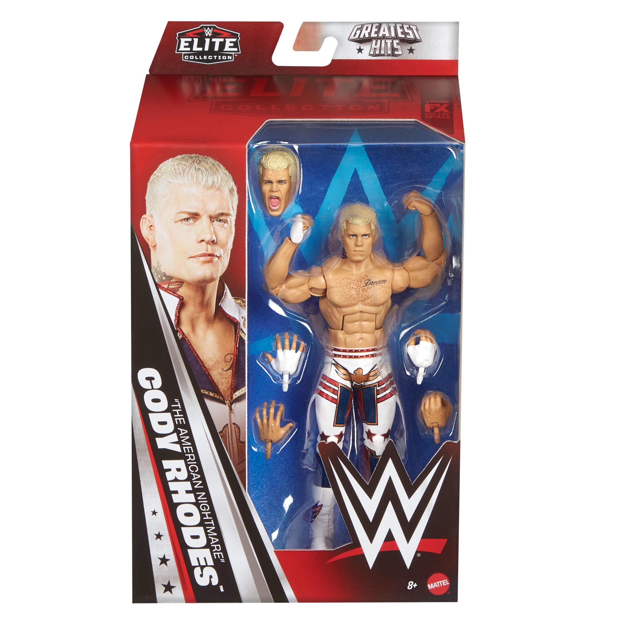 WWE Elite Cody Rhodes Action Figure, Greatest Hits 2025 Set, 6-inch Collectible with Articulation & Accessories