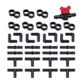 thumbnail image 1 of 3Kit de accesorios de riego por goteo conectores de púas accesorios del sistema de rociadores por goteo 33 Piezas Kearding HA3688-00B, 1 of 6