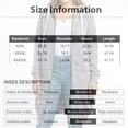 thumbnail image 3 of Nokdvo Long Hoodies for Women Zip Up Hooded Tunic Sweatshirt Fall Y2k Casual Long Sleeve Jackets Plus Size Solid Color Cardigan Coats Dark Gray 4XL, 3 of 4