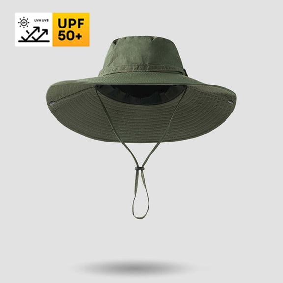 RKSTN Sun Hats for Women Upf 50 Fishing Hat Windproof Breathable Water Resistant Wide Brim Hiking Hat with Adjustable Strap