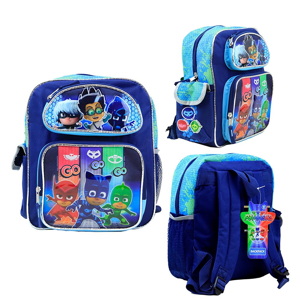 Nickelodeon PJ Masks Kids 12 Toddler School Backpack Canvas Book Bag
