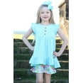 thumbnail image 3 of Millie Loves Lily Female Mint Angel-Sleeve Top & White All Seasons Floral Ruffle Shorts (2T-12), 3 of 3
