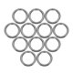 thumbnail image 1 of Uxcell 32 Pcs Anillo de Hebilla 12mm/0.5" ID 2mm Grosor para Bolsas, Negro Pistola, 1 of 5