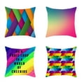 thumbnail image 2 of Mosaic Printed Pillowcase Personality Colorful Sofa Pillowcase Rainbow Home Bedroom Pillow Cover, 2 of 5