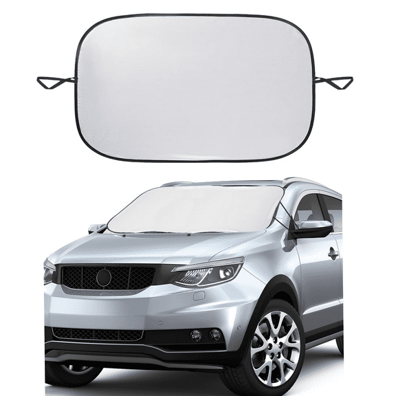 Car Windshield Sunshade, Car Accessories for Front Windshield Blocks Sun & Heat, Universal Foldable Car Window Shades for Cars, Small Sedans, SUVs, Hatchbacks, 55.12 * 31.5 Inch