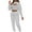 Gray, variant on Lovzfmll 3 Piece Sets for Women, Cropped Tank Tops Long Sleeve Sweatshirt and Pants Set, Solid Color Casual Outfits Matching Sets