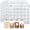 White, variant on Spice Labels, 432Pcs Spice Labels Stickers 1.4in Waterproof Adhesive Round Preprinted Spice with Blank Label Tear Resistant Sticker for Kitchen Jars Caps Food Containers Organizers (Transparent)