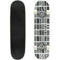 thumbnail image 1 of 100 geometric seamless patterns set black and white vector backgrounds Outdoor Skateboard Longboards 31"x8" Pro Complete Skate Board Cruiser, 1 of 5