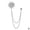 D, variant on U&S Men's Chain Brooch, Gem Brooch Lapel Pin Crown Badge Wing Brooch Alloy Tassels Chain Lapel Pins Men Suit Shirt Tuxedo Tie Hat Scarf Corsage Brooches F7V7