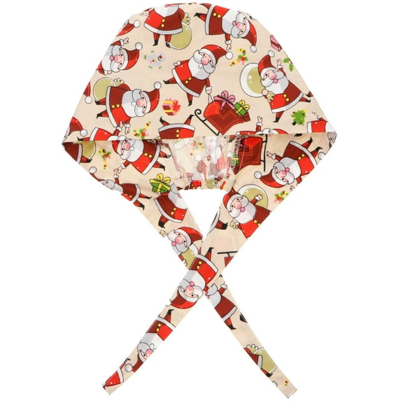 SOPOTUTU Cotton Christmas Hat with Buttons, Multi-Use Festive Cap for Holiday Wear and Winter Comfort