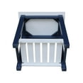 thumbnail image 3 of Surrey Solid Wood End Table with Shelf - Blue/Antiqued Chalk, 3 of 8